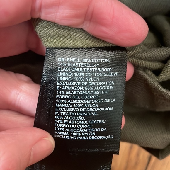 The North Face Urban Utility Jacket Full Zip Canvas Long Sleeve Green Womens S - Picture 7 of 9
